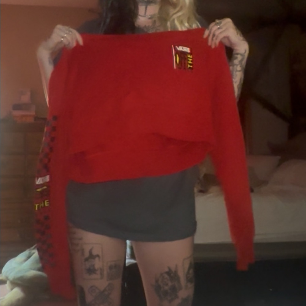 Vans Red hoodie cropped
